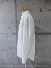 画像3: URU [ウル] COTTON SILK WEATHER / STANDARD L/S SHIRTS [WHITE]  (3)