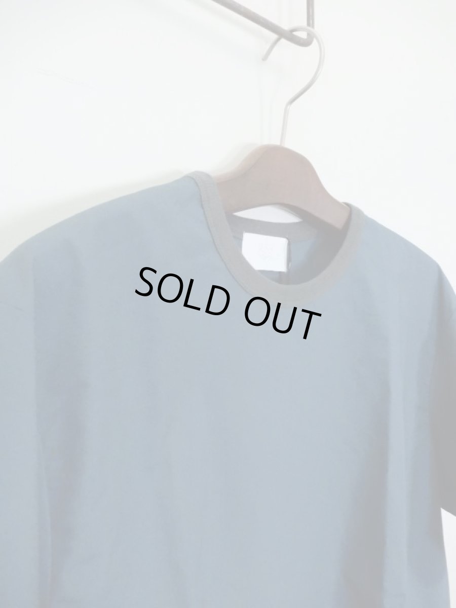 画像3: URU [ウル] COTTON PONTE / COTTON TYPEWRITER / CREW NECK S/S TEE [GREEN]  (3)