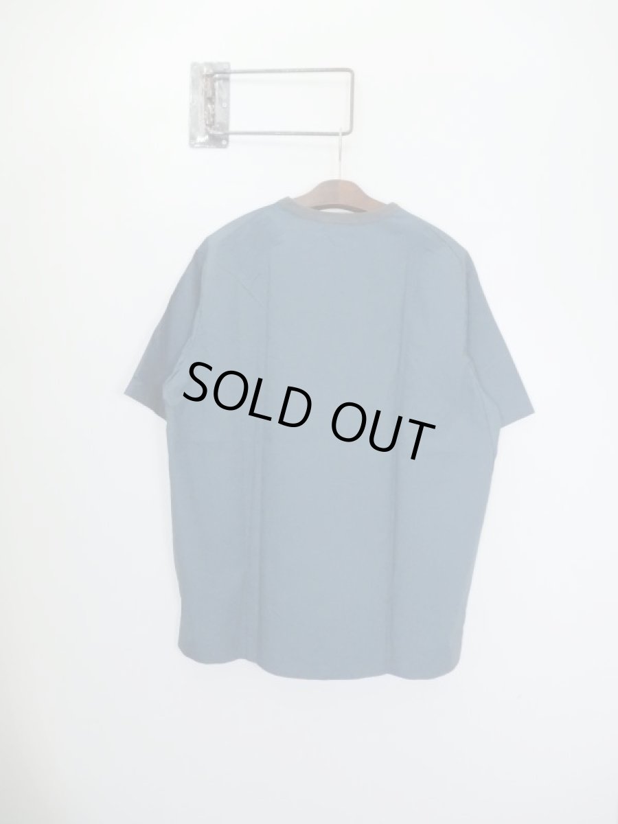 画像2: URU [ウル] COTTON PONTE / COTTON TYPEWRITER / CREW NECK S/S TEE [GREEN]  (2)