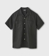 画像1: PHIGVEL [フィグベル]Linen Safari SS Shirt [SEPIA GRAY] (1)
