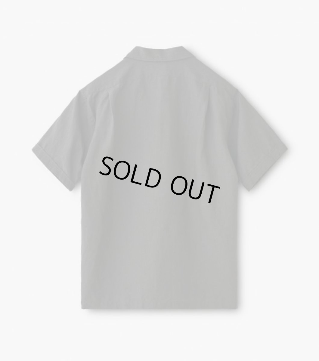 画像2: PHIGVEL [フィグベル]Linen Safari SS Shirt [SEPIA GRAY] (2)