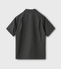 画像2: PHIGVEL [フィグベル]Linen Safari SS Shirt [SEPIA GRAY] (2)