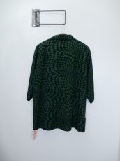 画像3: Black Weirdos [ブラック ウィドゥ] Checker Aloha Shirt [GREEN] (3)