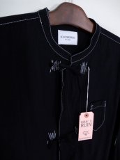 画像3: Black Weirdos [ブラック ウィドゥ] Modern China Shirt [BLACK] (3)