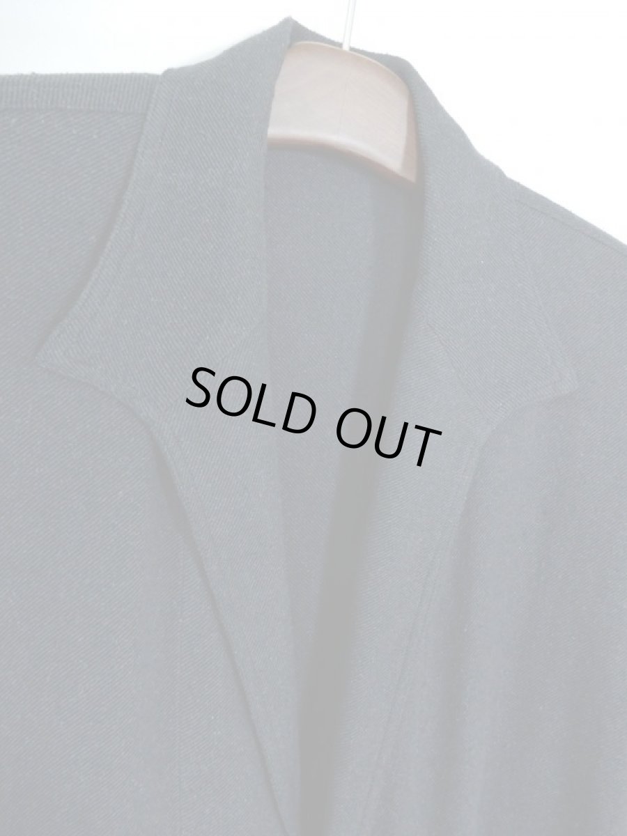 画像2: URU [ウル] LINEN SILK TWILL / 1 BUTTON SHIRTS JACKET [NAVY]  (2)