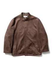 画像1: Sasquatchfabrix.  [サスクワッチファブリックス] FAKE SUEDE COACH JACKET [BROWN]  (1)