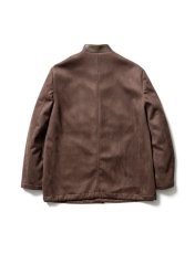 画像2: Sasquatchfabrix.  [サスクワッチファブリックス] FAKE SUEDE COACH JACKET [BROWN]  (2)