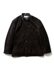 画像1: Sasquatchfabrix.  [サスクワッチファブリックス] FAKE SUEDE COACH JACKET [BLACK]  (1)