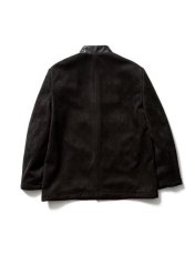 画像2: Sasquatchfabrix.  [サスクワッチファブリックス] FAKE SUEDE COACH JACKET [BLACK]  (2)