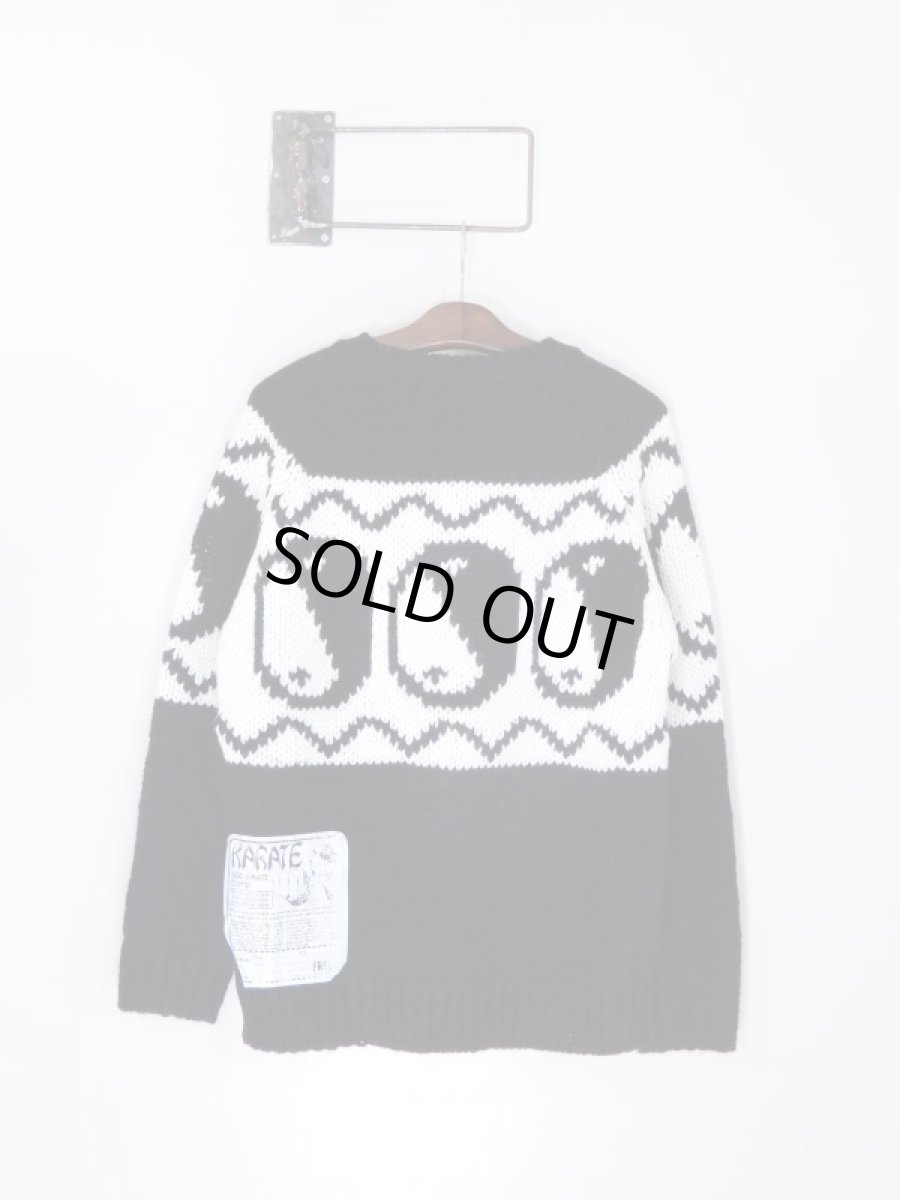 画像4: Black Weirdos [ブラック ウィドゥ] Yin Yang Knit [BLACK] (4)