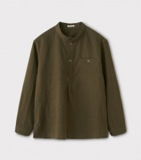 画像1: PHIGVEL [フィグベル] Pullover Shirt Jacket [DUST OLIVE] (1)