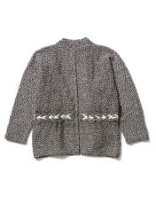 画像2: Sasquatchfabrix.  [サスクワッチファブリックス] SHOE LACE HANTEN KNIT [WHITE×BLACK]  (2)