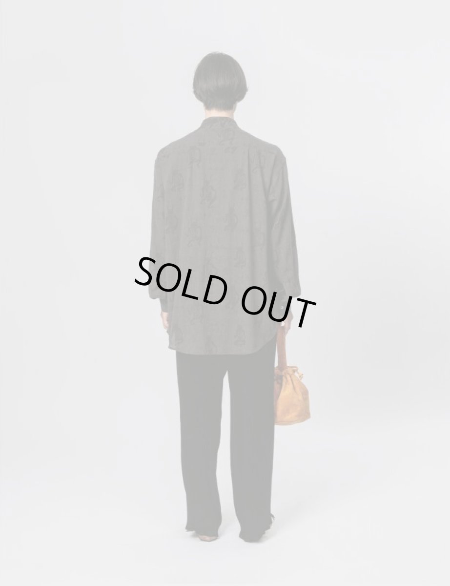 画像5: Sasquatchfabrix. [サスクワッチファブリックス] “MAYOKE” WA-NECK BIG L/S SHIRT [BLACK]  (5)