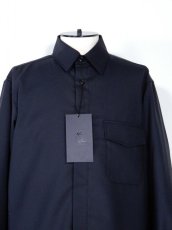 画像5: URU [ウル] FRY FRONT L/S SHIRTS [NAVY]  (5)