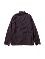 画像2: Sasquatchfabrix. [サスクワッチファブリックス] NYLON WA-NECK COVERALL  [BLACK BERRY]  (2)