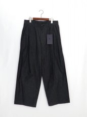 画像2: URU [ウル] 1 TUCK  PANTS [F BLACK]  (2)