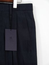 画像4: URU [ウル] INVERTED PLEATS  PANTS [D.NAVY]  (4)