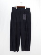 画像2: URU [ウル] INVERTED PLEATS  PANTS [D.NAVY]  (2)