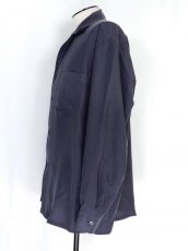 画像3: URU [ウル] OPEN COLLAR L/S SHIRTS [NAVY]  (3)