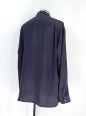 画像5: URU [ウル] OPEN COLLAR L/S SHIRTS [NAVY]  (5)