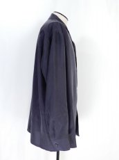 画像6: URU [ウル] OPEN COLLAR L/S SHIRTS [NAVY]  (6)