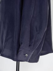 画像8: URU [ウル] OPEN COLLAR L/S SHIRTS [NAVY]  (8)