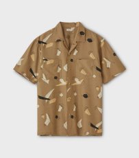 画像1: PHIGVEL [フィグベル] ATOMIC PATTERN SS SHIRT [Khaki Beige] (1)