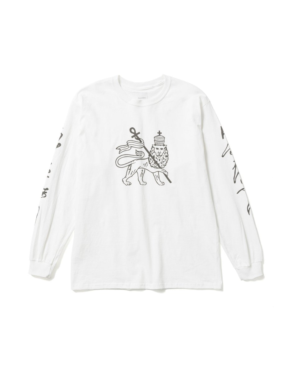 画像1: Sasquatchfabrix. [サスクワッチファブリックス]"らすたふぁり" L/S TEE[White]  (1)