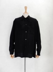 画像2: URU [ウル] CUPRO - LONG SLEEVE SHIRTS [BLACK]  (2)