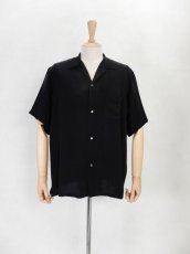 画像2: URU [ウル] CUPRO - SHORT SLEEVE SHIRTS [BLACK]  (2)