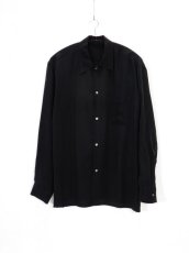 画像1: URU [ウル] CUPRO - LONG SLEEVE SHIRTS [BLACK]  (1)