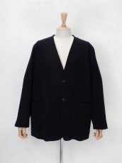 画像3: URU [ウル] NO COLLAR JACKET [D.NAVY]  (3)