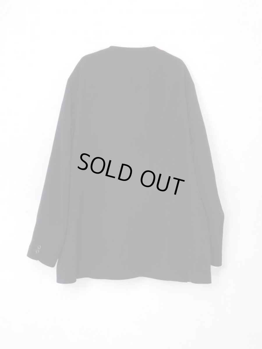 画像2: URU [ウル] NO COLLAR JACKET [D.NAVY]  (2)