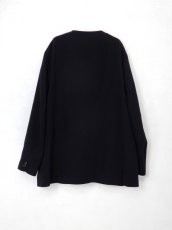 画像2: URU [ウル] NO COLLAR JACKET [D.NAVY]  (2)