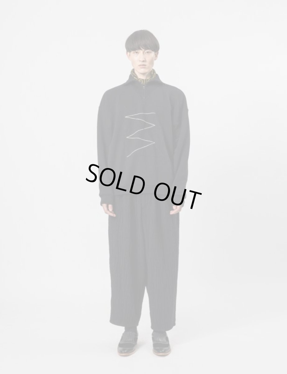 画像3: Sasquatchfabrix. [サスクワッチファブリックス]TALISMAN HALF ZIP SWEATSHIRT[Black]  (3)