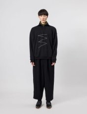 画像3: Sasquatchfabrix. [サスクワッチファブリックス]TALISMAN HALF ZIP SWEATSHIRT[Black]  (3)