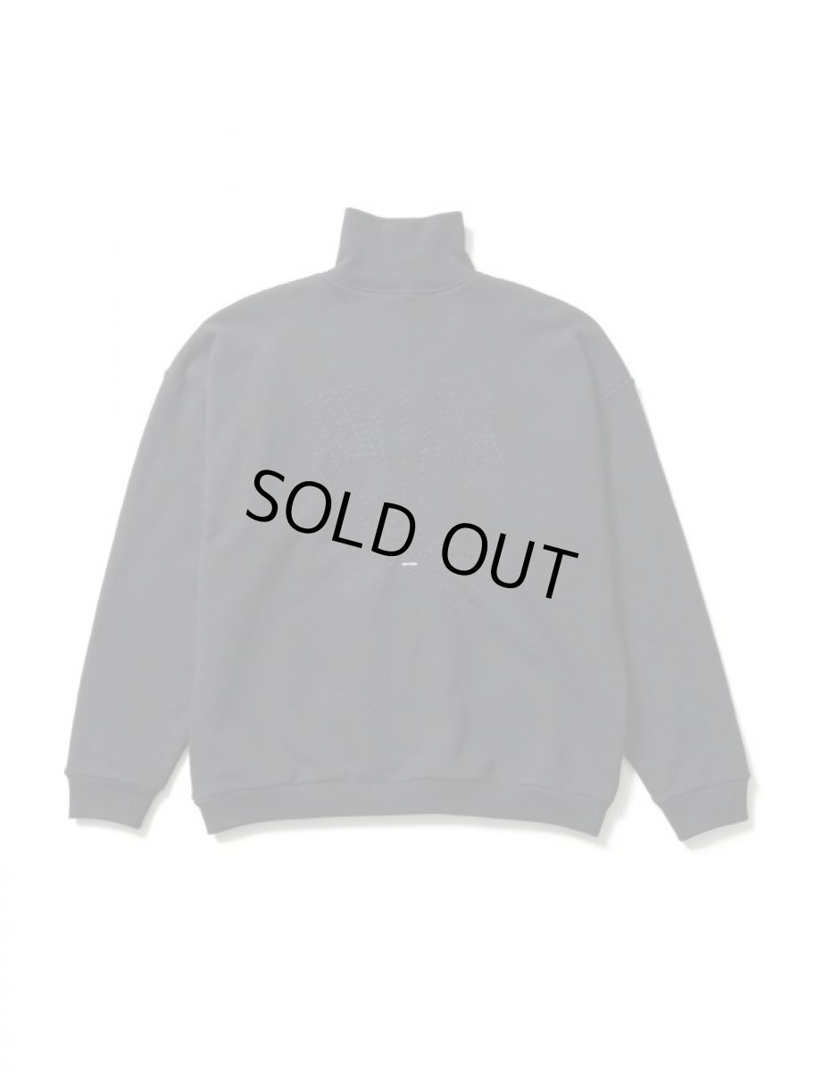 画像2: Sasquatchfabrix. [サスクワッチファブリックス]TALISMAN HALF ZIP SWEATSHIRT[Black]  (2)
