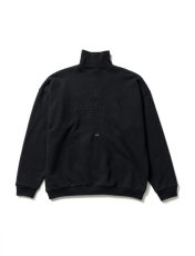 画像2: Sasquatchfabrix. [サスクワッチファブリックス]TALISMAN HALF ZIP SWEATSHIRT[Black]  (2)