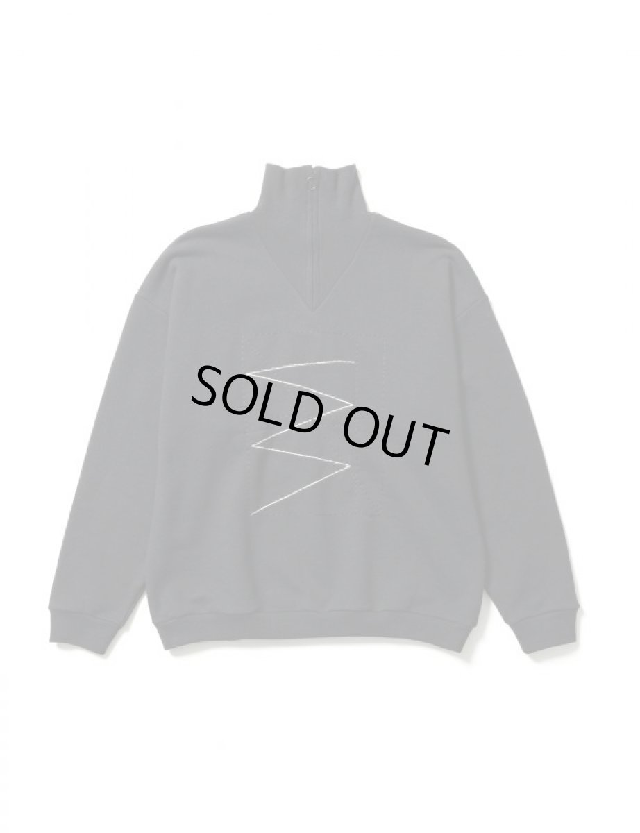 画像1: Sasquatchfabrix. [サスクワッチファブリックス]TALISMAN HALF ZIP SWEATSHIRT[Black]  (1)