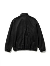 画像2: Sasquatchfabrix. [サスクワッチファブリックス]SYNTHETIC SUEDE HALF ZIP CUTSEWN[Black]  (2)