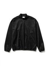 画像1: Sasquatchfabrix. [サスクワッチファブリックス]SYNTHETIC SUEDE MOCK NECK CUTSEWN[Black]  (1)