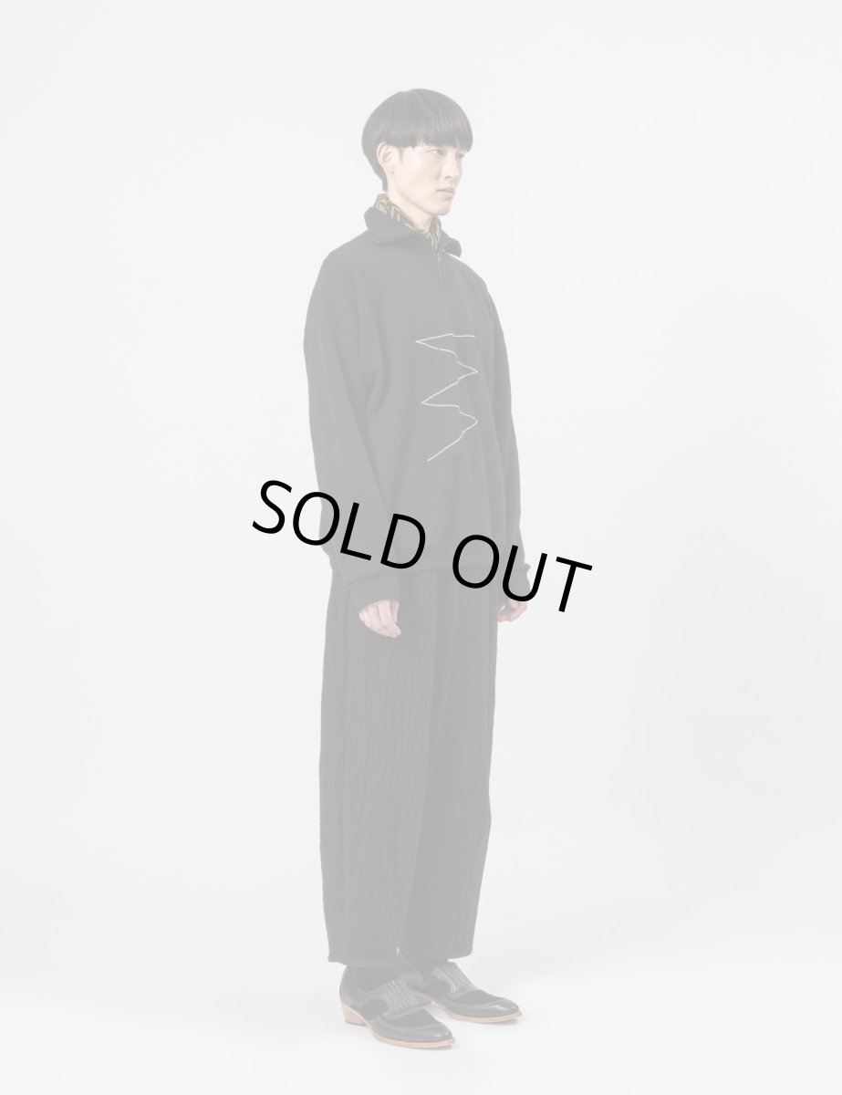 画像4: Sasquatchfabrix. [サスクワッチファブリックス]TALISMAN HALF ZIP SWEATSHIRT[Black]  (4)