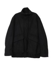 画像1: URU [ウル] ZIP UP BLOUSON [BLACK] (1)