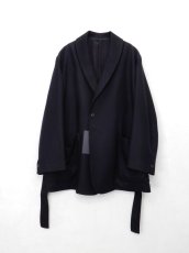 画像1: [SALE 40%OFF]URU [ウル] SHAWL COLLAR JACKET [NAVY] (1)