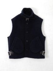 画像1: URU [ウル] BOA VEST [NAVY] (1)