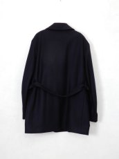 画像2: [SALE 40%OFF]URU [ウル] SHAWL COLLAR JACKET [NAVY] (2)