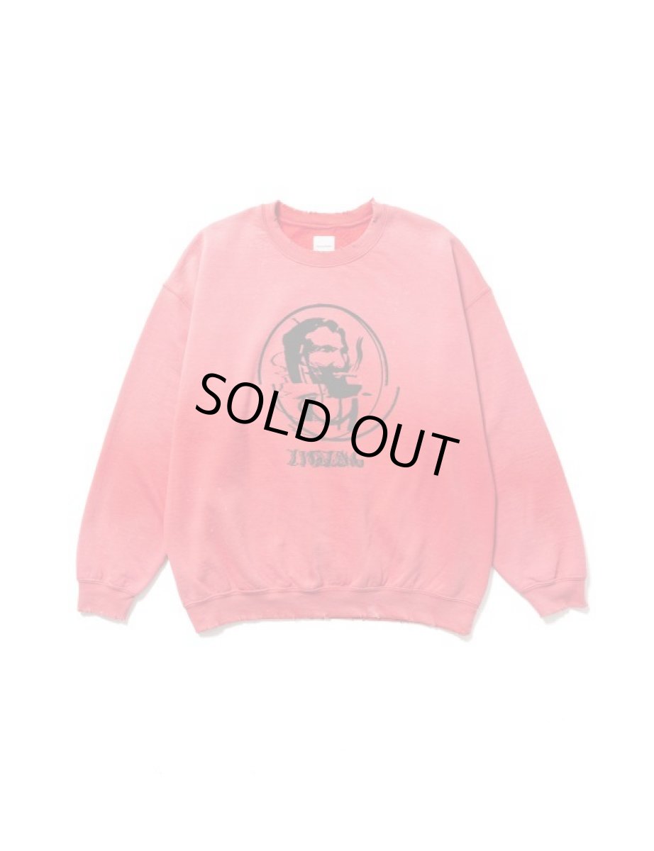 画像1: [SALE 40%OFF]. [サスクワッチファブリックス] “ERROR ZIGZAG” SWEATSHIRT[Pink]  (1)