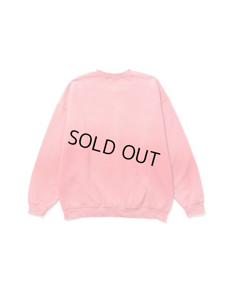 画像3: [SALE 40%OFF]. [サスクワッチファブリックス] “ERROR ZIGZAG” SWEATSHIRT[Pink]  (3)