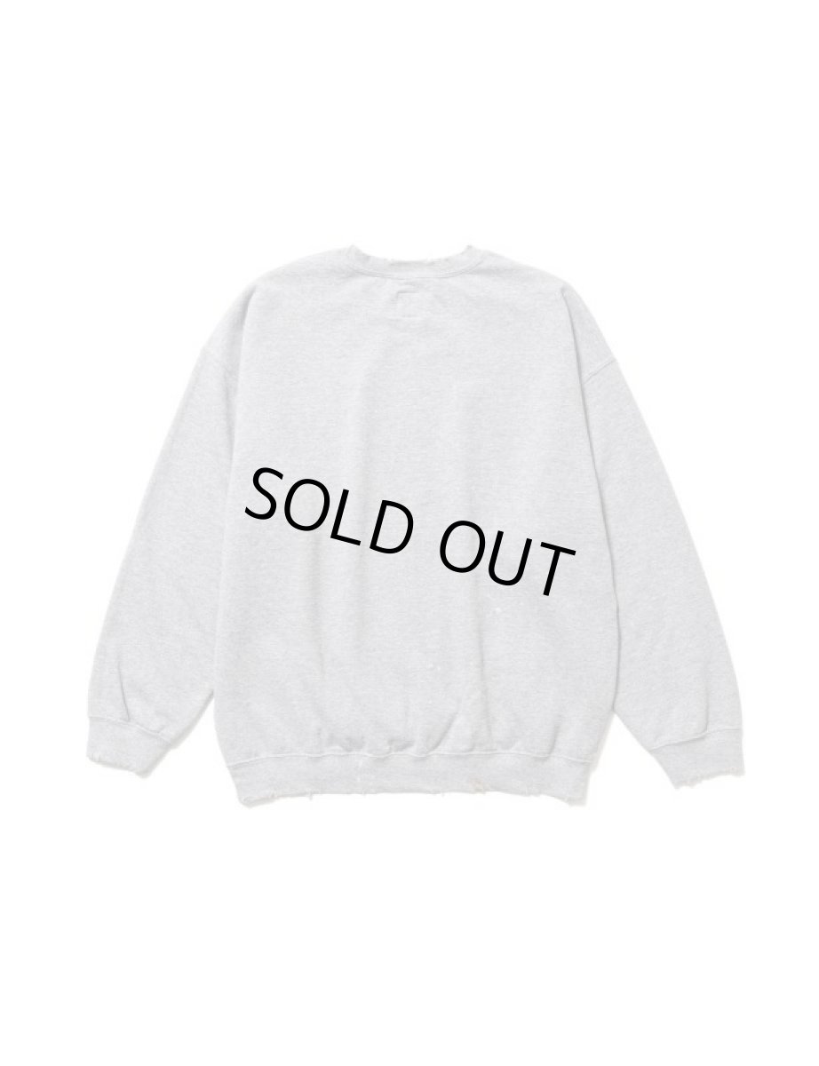 画像2: Sasquatchfabrix. [サスクワッチファブリックス] “ERROR ZIGZAG” SWEATSHIRT[Ash Gray]  (2)