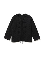 画像1: [SALE 40%OFF]Sasquatchfabrix. [サスクワッチファブリックス] FLOWER LINER JACKET [BLACK]  (1)